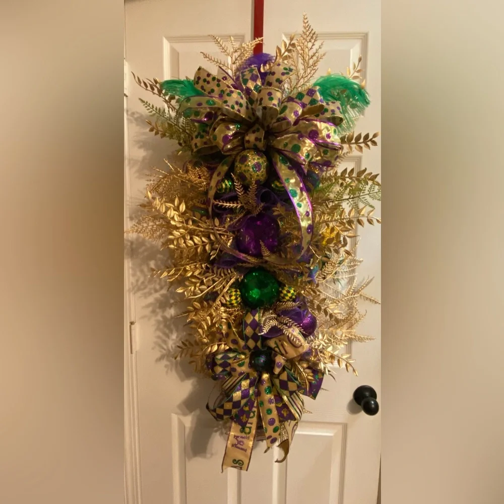 Mardi Gras Wreath